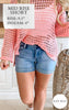 The Quinn Mid-Rise Heavy Contrast Faux Flap Pocket Denim Shorts (REG/CURVY) | Judy Blue - Final Sale