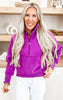 The Ava Purple 1/2 Zip Mock Neck Sweatshirt by Salty Wave**DEAL-COUPON EXCLUDED