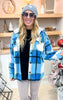 Deep Sky Flannel Frenzy Hooded Jacket - Final Sale