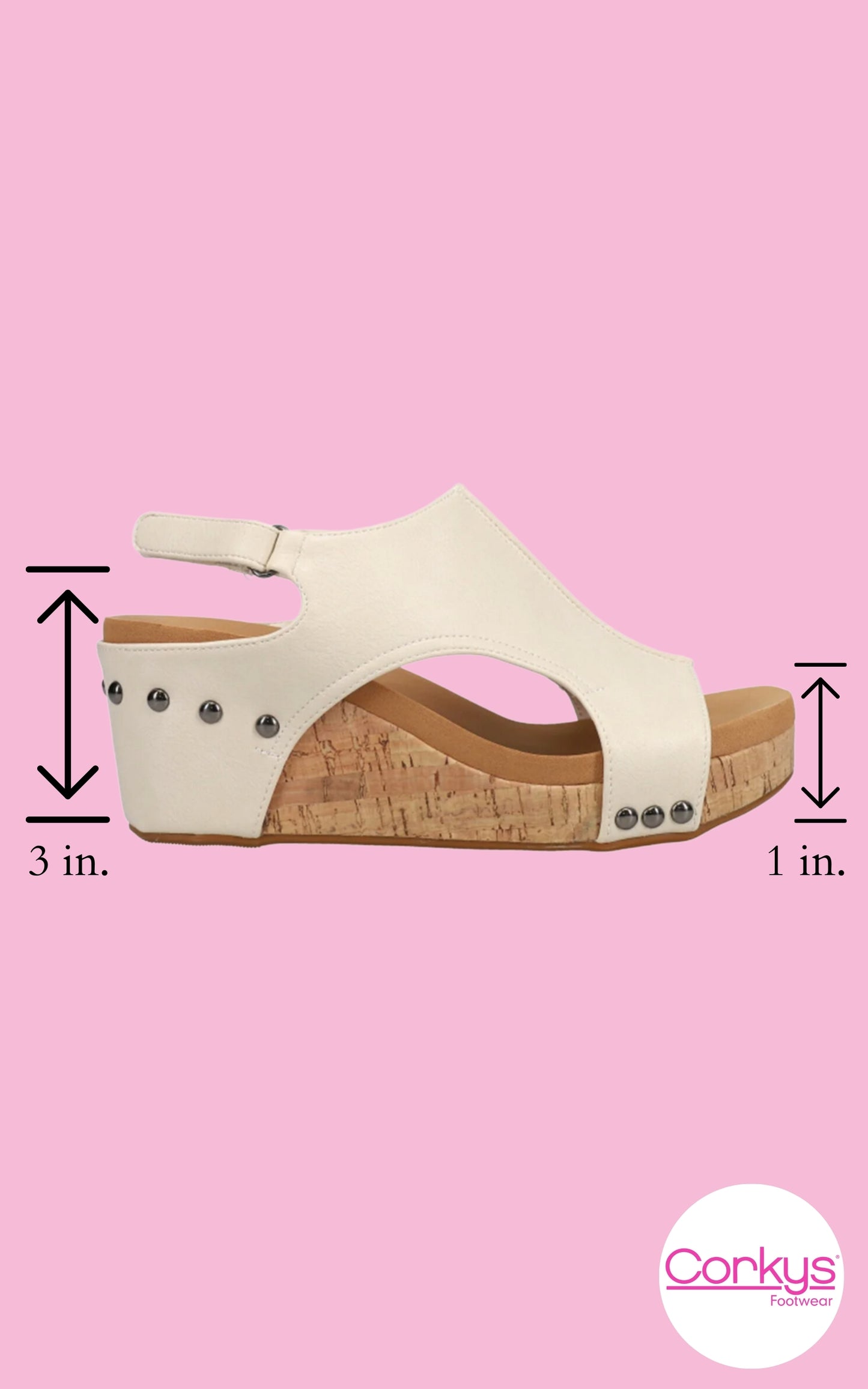 Carley Cream Wedge - Final Sale