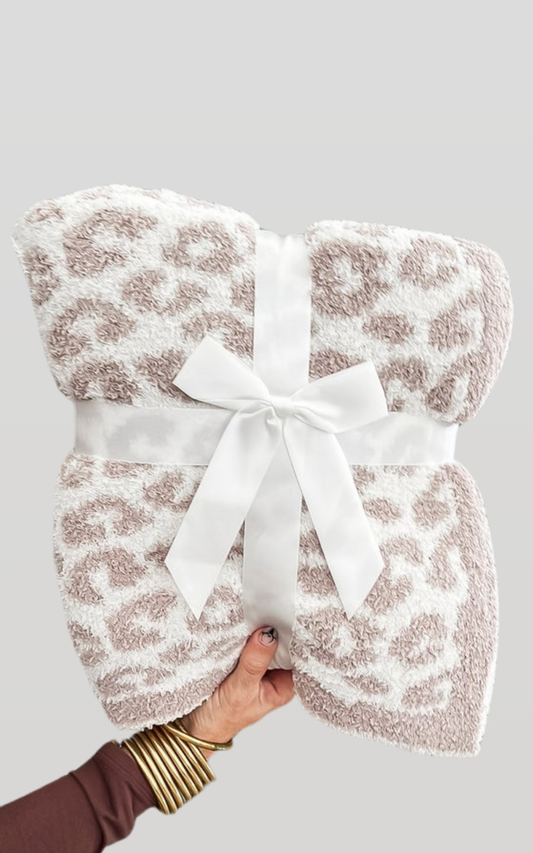 The Mocha Leopard Dreamer Blanket by Salty Wave *DEAL