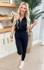 Half Zip Collared Jersey Jumpsuit | Mono B