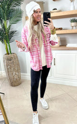 The Pink Plaid Flannel by Salty Wave