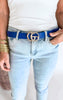 Royal Blue GO Buckle Belt