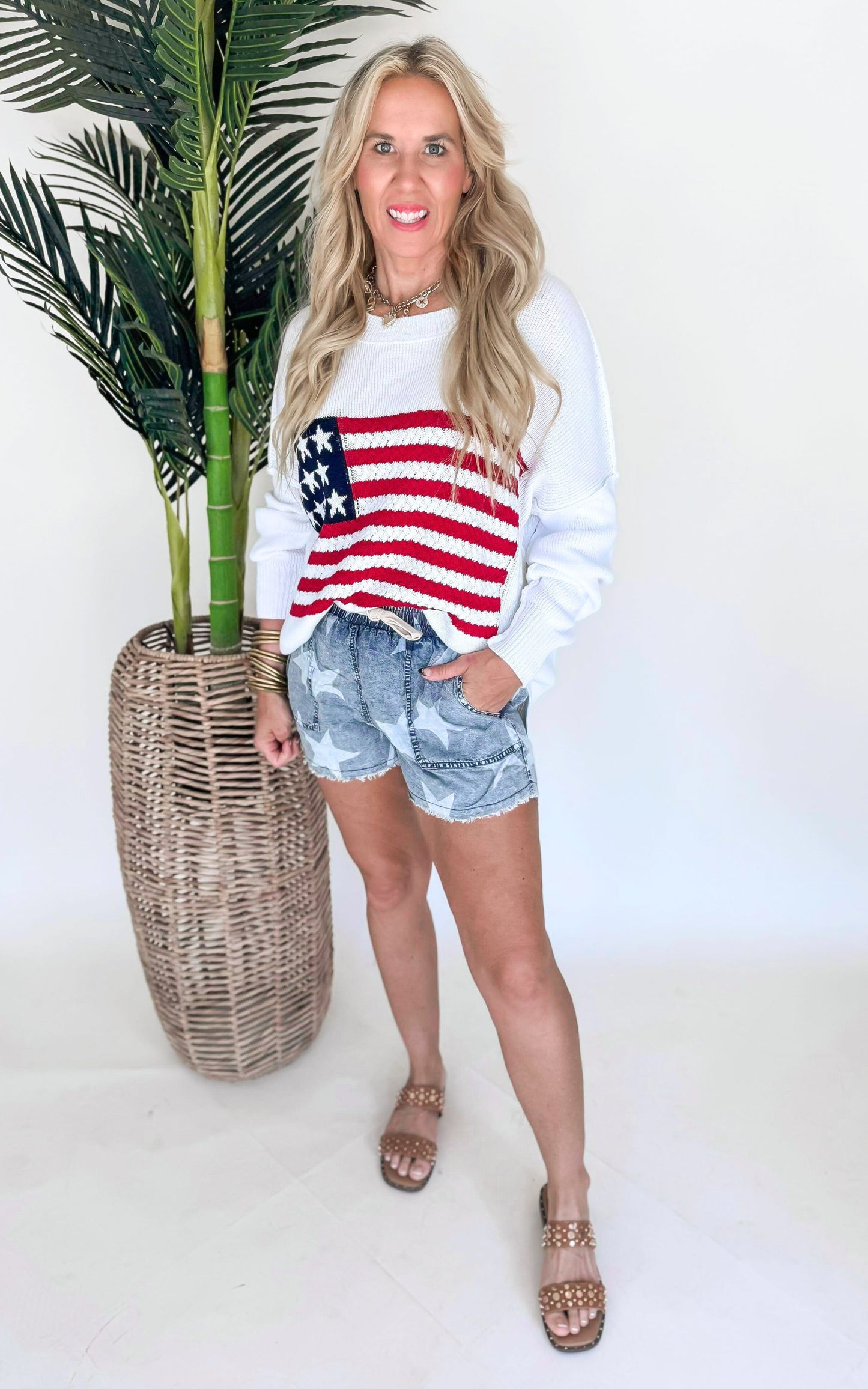 God Bless USA America Flag Sweater - DEAL