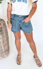 Taking Us Back Stone Washed Denim Shorts - Final Sale