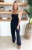 Black Mineral Wash Jumpsuit - Final Sale