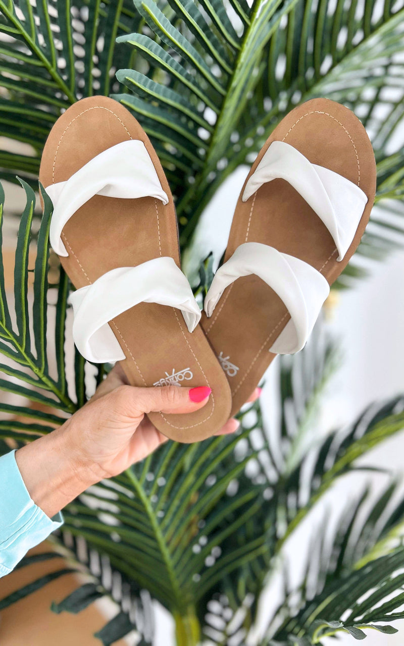 CORKYS With a Twist Ivory Sandals
