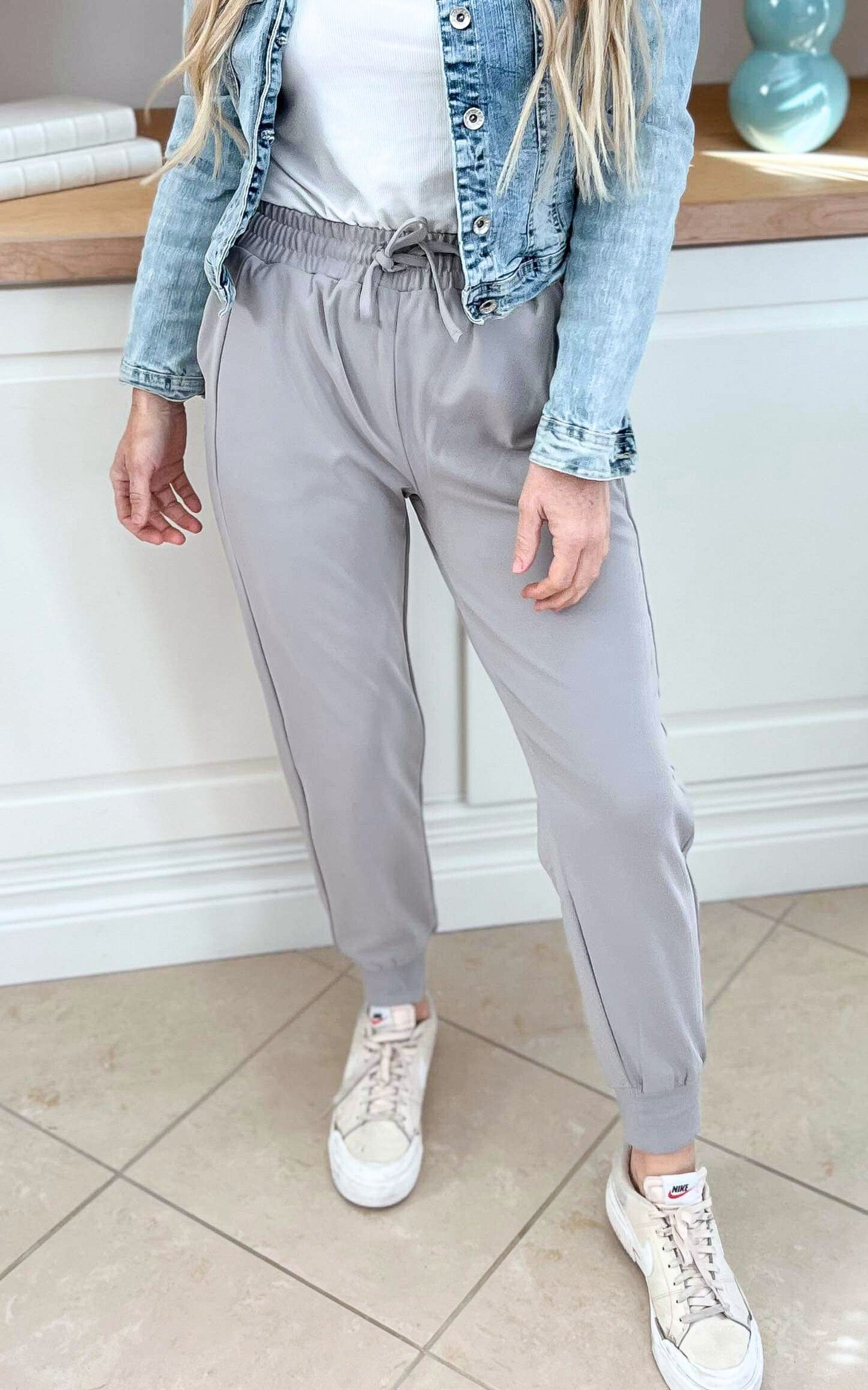 Misty Grey Everyday Joggers by Salty Wave