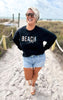 Beach Life Sweatshirt Crewneck Sweatshirt**