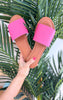 Sunny Fuchsia Slip-On Sandals - Final Sale