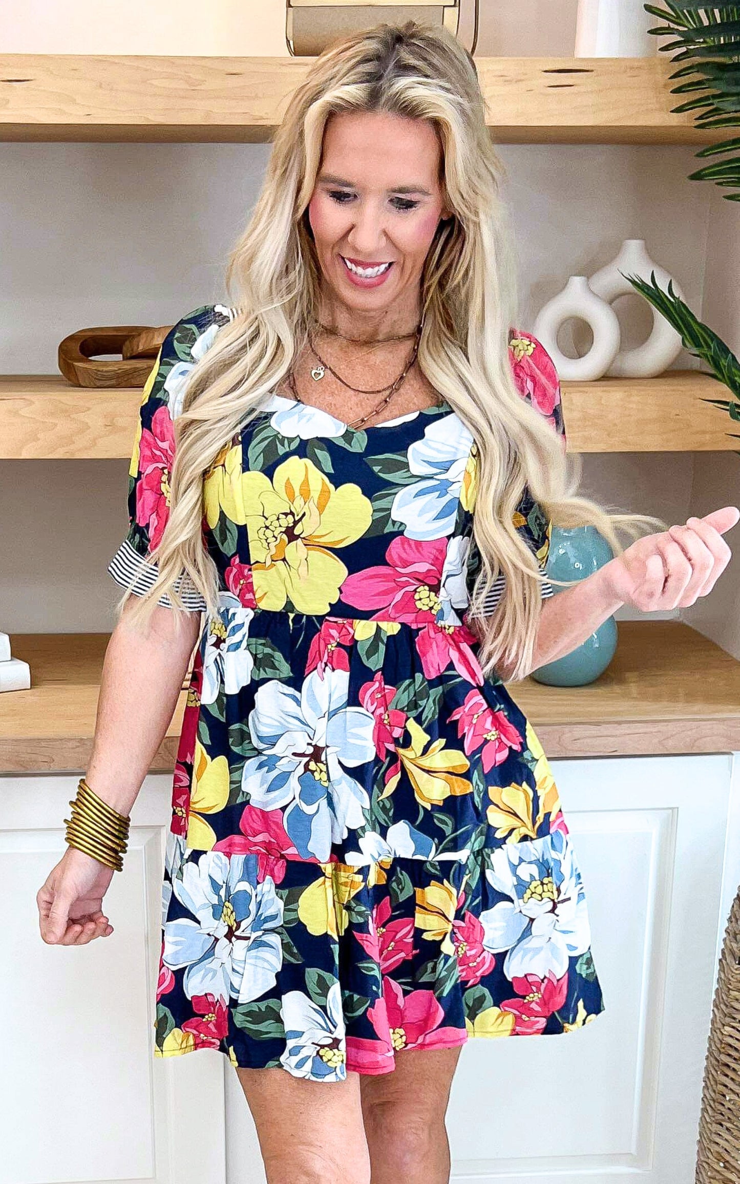 Spring has Sprung Floral Print Dress