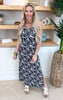 The Bella Everyday Black Palm Maxi Dress by Salty Wave