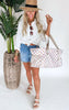 Salty Wave Checkered Collapsible Tote