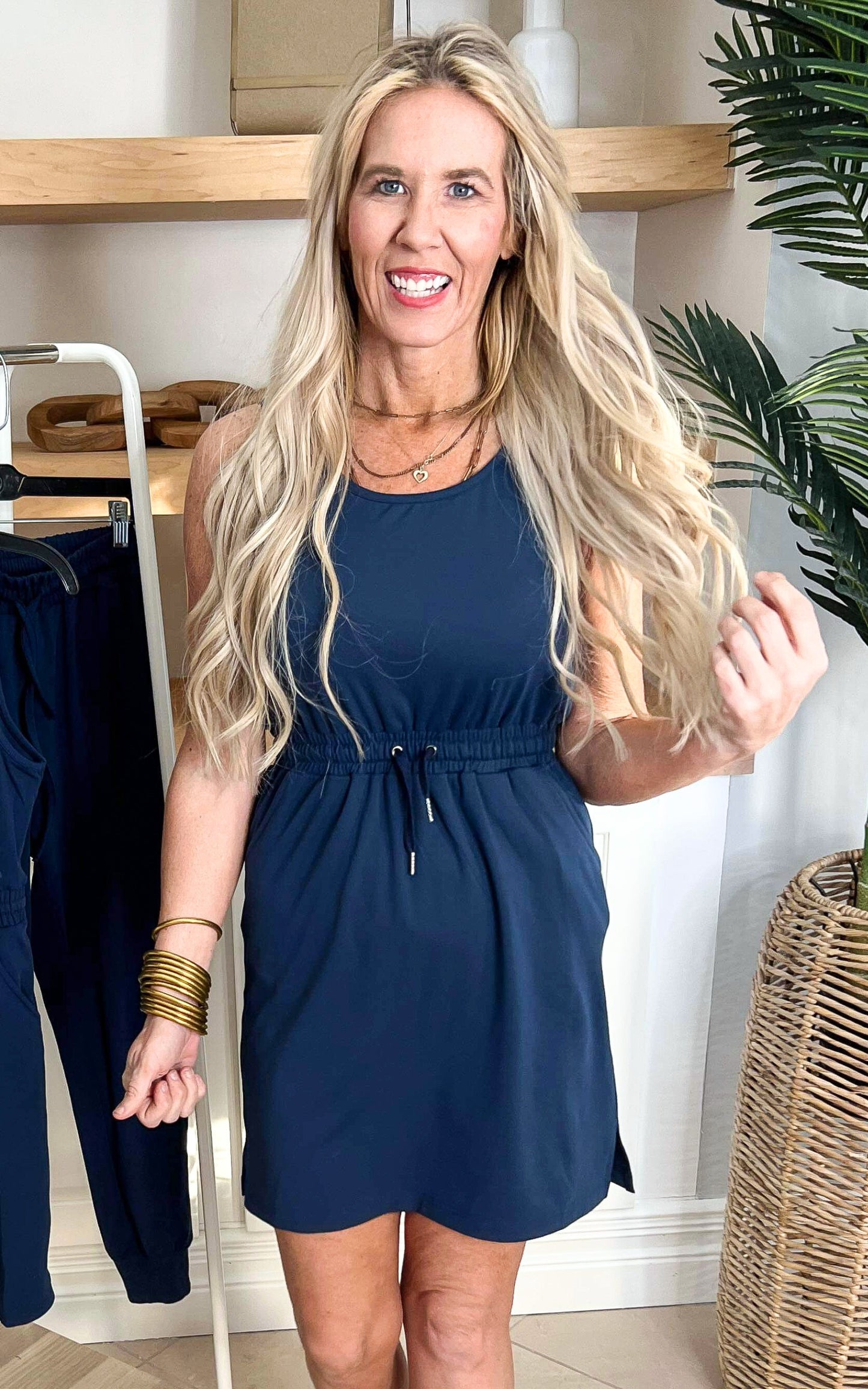 The Sophia Navy Everyday Tank Dress by Salty Wave