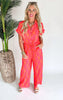 Its the Beach Life for Me Jumpsuit | Hot Pink - Final Sale