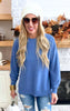 Persian Jewel Balloon Sleeve Crewneck Sweater