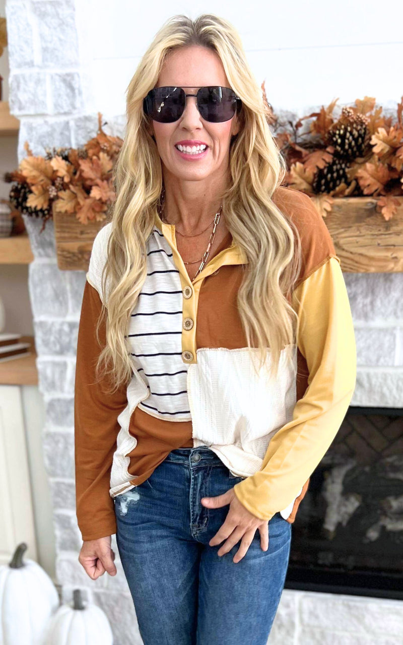 colorblock blouse 