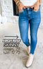 High Waist Tummy Control Side Slit & Fray Hem Skinny Denim Jean | Judy Blue