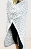 The Grey/Ivory Leopard Dreamer Blanket by Salty Wave -*DEAL-FINAL SALE