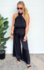 The Maddi X Silky Wide Leg Pants Black