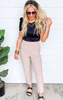 Pull-On Ponte Dress Pants