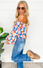 Blossoming Emotion Off The Shoulder Blouse**