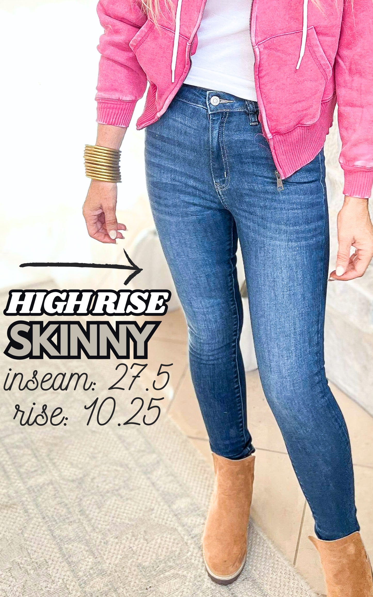 High Waist Skinny Jegging Jeans | Zenana - Final Sale