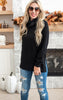 Slouchy Waffle Cowl Neck Top