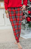 Red Plaid Butter Soft Joggers