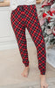 Red Tartan Plaid Buttery Soft Joggers