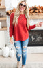 Basic Boat Neck High Low Sweater