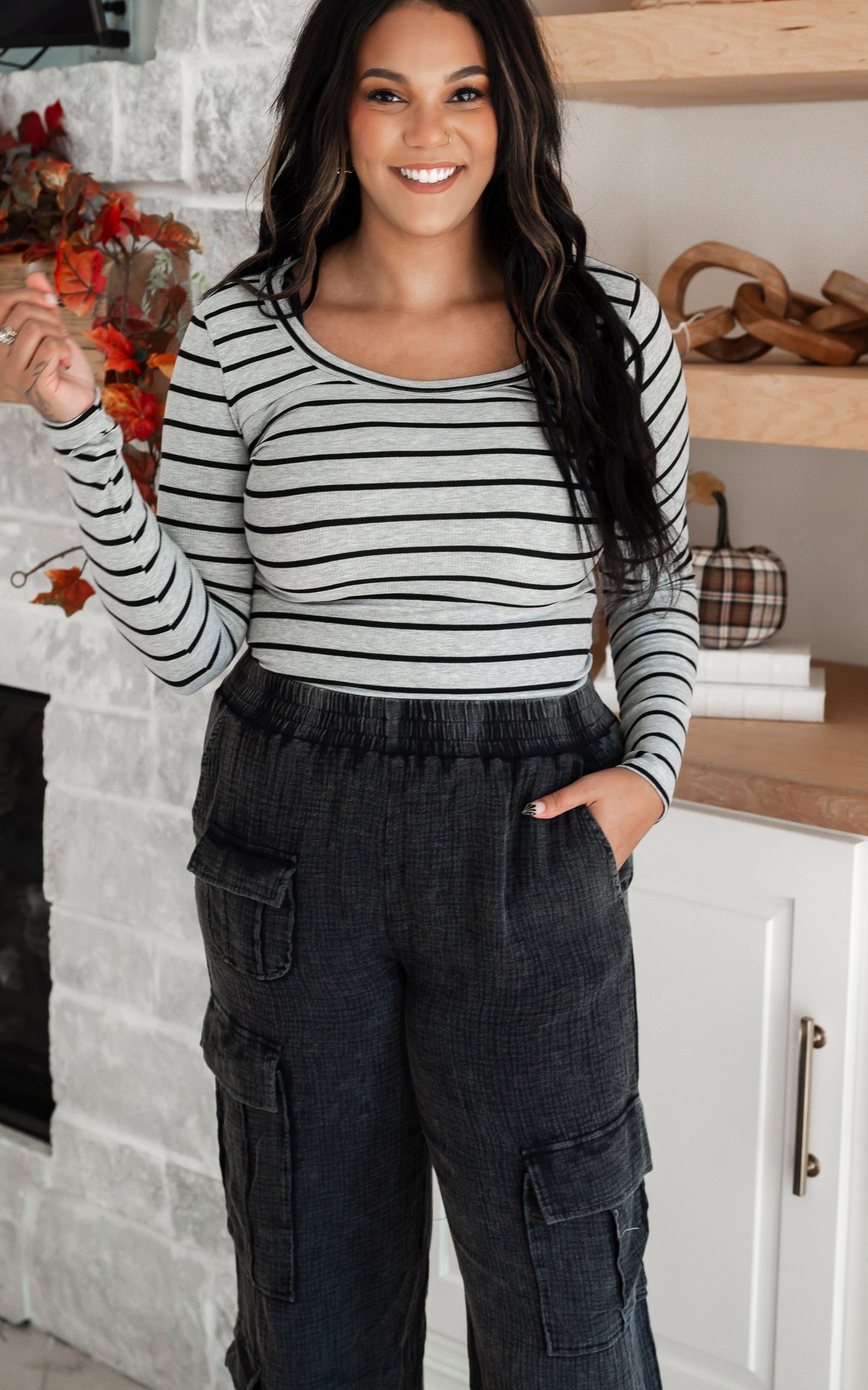 The Perfect Autumn Layering Stripe Long Sleeve Top