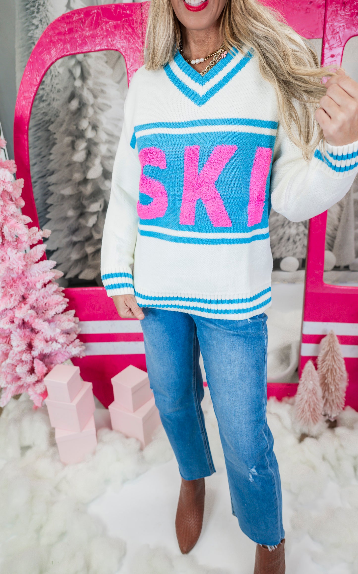 SKI Colorpop Ivory Sweater