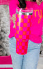 Hot Pink Checked Tumbler (40oz) **Start Ship Date: Nov 29th