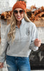 Spooky Babes Club Fleece Half Zip Pullover