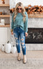 Light Jade Boat Neck Sweater