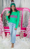 Green Apres Ski Sweater