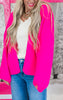 Bright Pink Ski Knit Cardigan