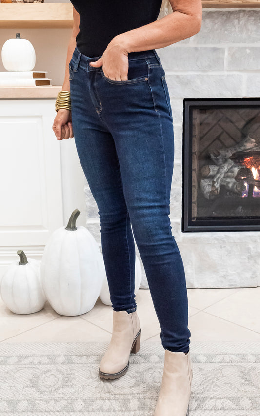 High Waisted Handsand Skinny Denim Jeans | Judy Blue