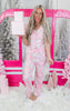 Pink Santa Pajama Pant Set by Salty Wave (TOP & BOTTOM) **Start Ship Date: Nov 29th**DEAL-COUPON EXCLUDED