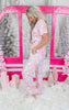 Pink Santa Pajama Pant Set by Salty Wave (TOP & BOTTOM) **Start Ship Date: Nov 29th**DEAL-COUPON EXCLUDED