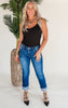 Mica | The Sunday Mid Rise Cuff Denim Jean***