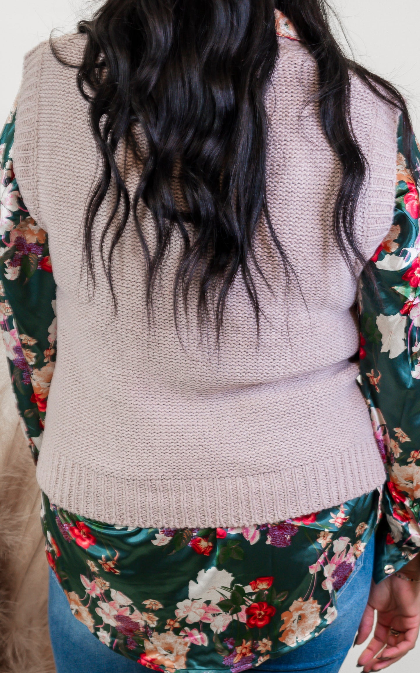 Chunky Cable Knit Sweater Vest