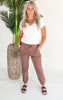 Mica Cocoa High Rise Joggers