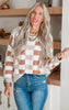 Mocha Checked Sweater by Salty Wave