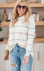 Mint Striped Sweater