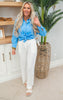 White Gauze Wide Leg Pants