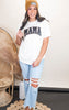 Leopard MAMA Garment Dyed Graphic T-shirt