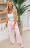 Hot Pink Printed Gauze Pant